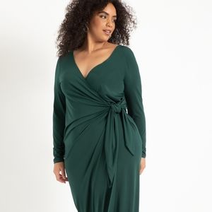Eloquii faux wrap dress